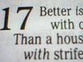 PROVERBS 17 (the 17th day of the month)