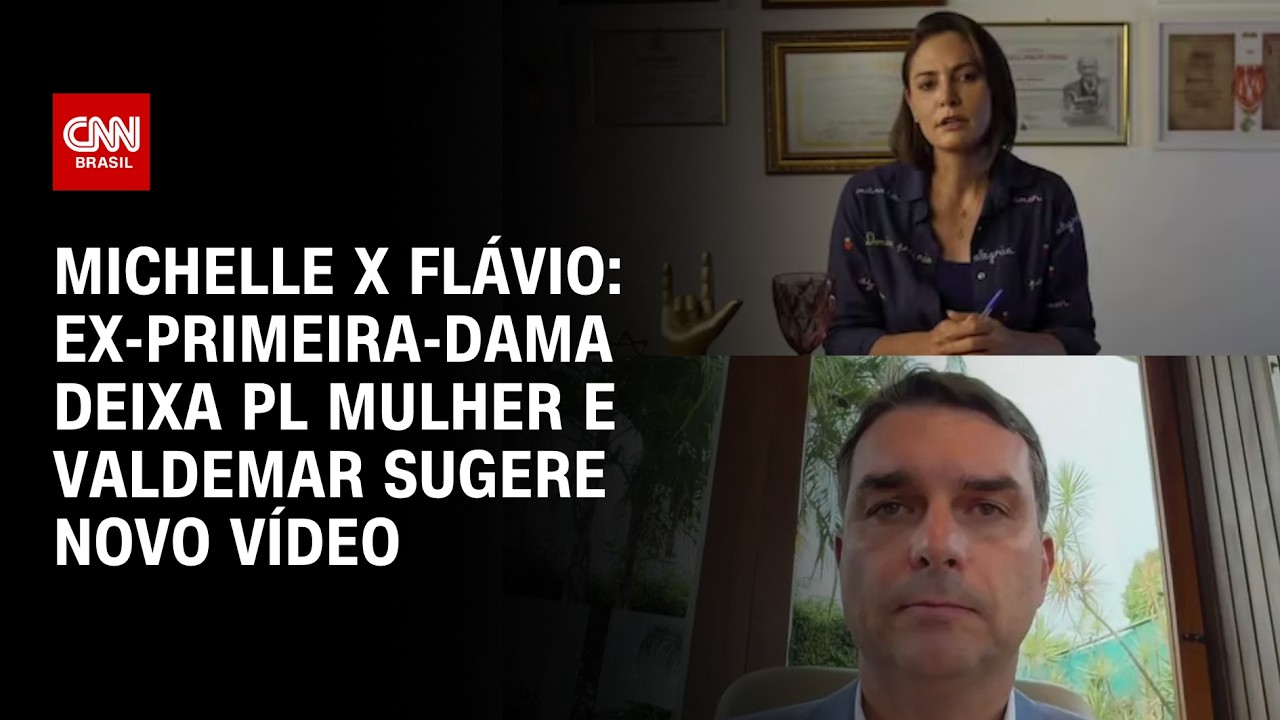 Michelle deixa PL mulher, e Valdemar sugere novo vídeo após crise com Flávio