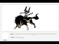 Midna and Wolf Link graffiti speed drawing