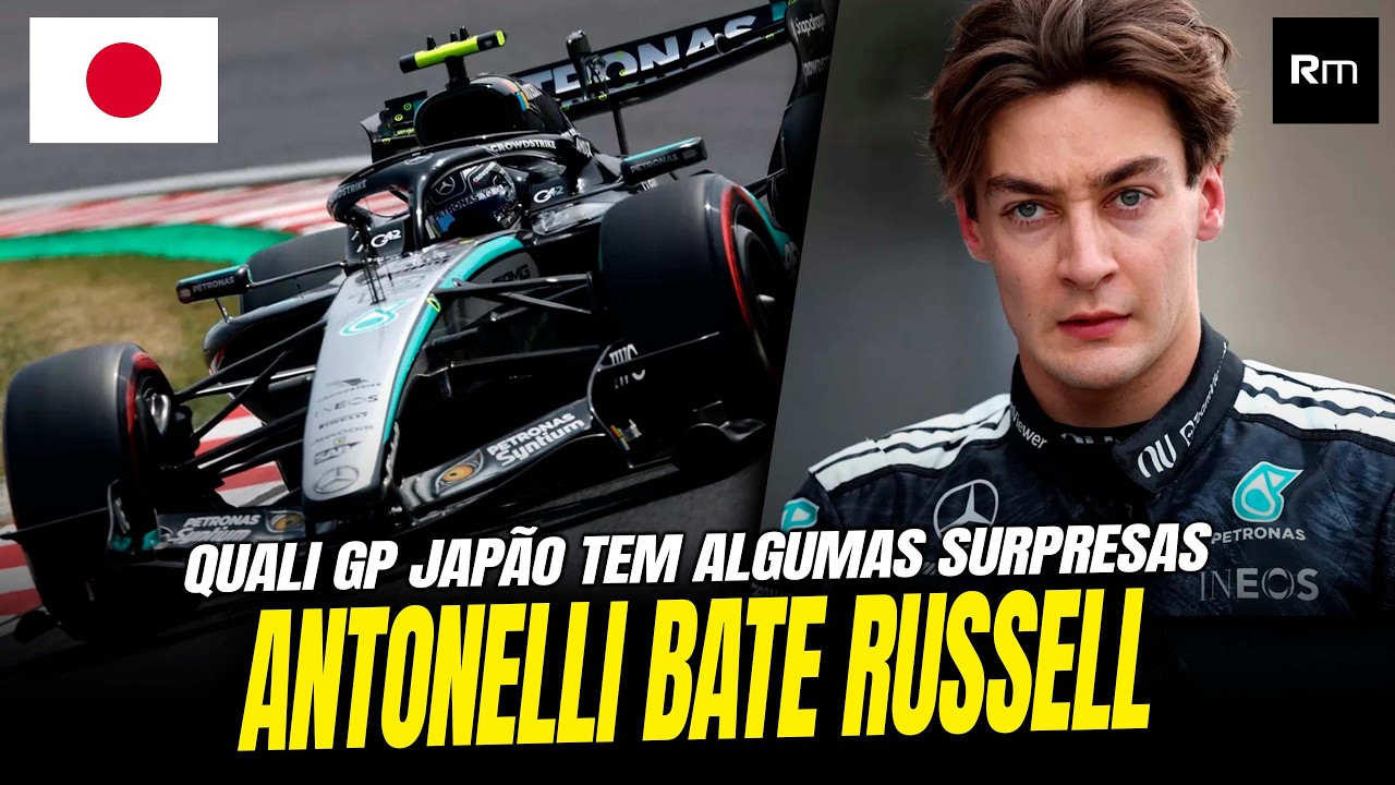 QUALI GP JAPÃO: ANTONELLI BATE RUSSELL, MAX CAI NO Q2, BORTOLETO VAI AO Q3 #f1