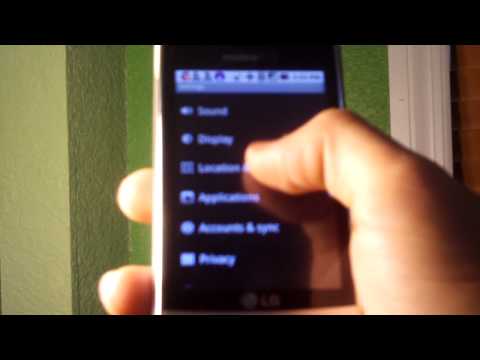 how to set alarm on lg optimus q