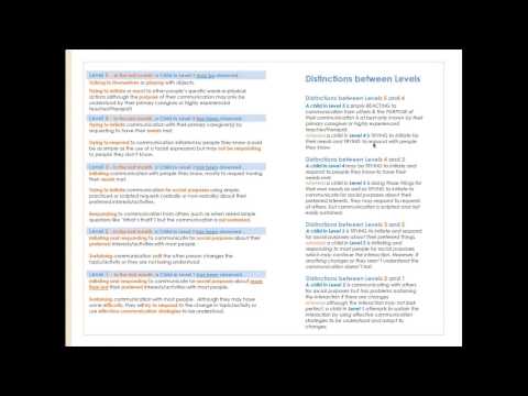 ACSF:SC Tool – Autism Classification System of Functioning:  Social Communication