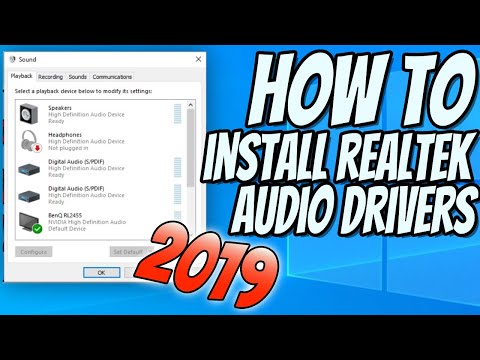How To Install Realtek HD Audio Drivers In Windows 10 2019 Tutorial