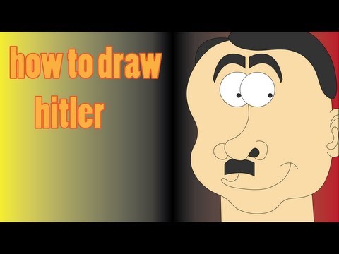 how to draw hitler