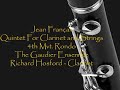 Jean Fran�aix - Quintet For Clarinet and Strings - 4th Mvt.