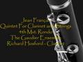 Jean Françaix - Quintet For Clarinet and Strings - 4th Mvt.