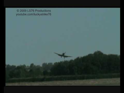 Spitfire Landing Battle of Britain Day 2009