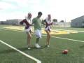 Crosby kicks with Rockettes