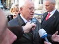 Michael Gorbachev signing autographs in Berlin 31th November 2009