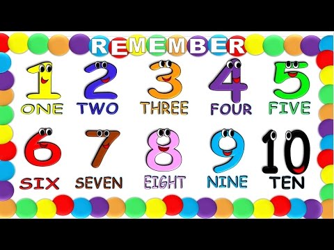 Numbers in English 1 to 10 for Children NEW!, Numeros en Ingles 1 al 10 para Niños NUEVO!