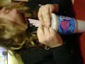 yes,she plays the straw hermonica