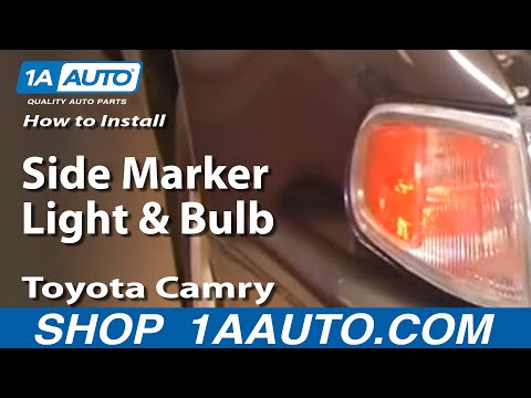 How To Install Replace Side Marker Light and Bulb Toyota Camry 95-96 1AAuto.com