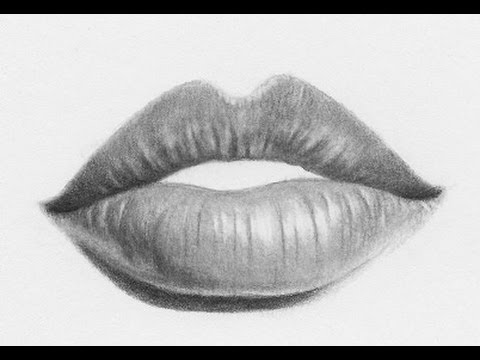 how to draw realistic lips