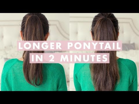 luxy hair - Want a longer , thicker ponytail ? Watch this video to learn an easy trick you can do with your hair to get a longer/thicker looking ponytail in minutes. Try...