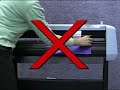 Video demonstrating proper loading techniques to ensure accurate results when cutting vinyl or plotting media. The video is a few years old and uses a discontinued machine, yet the basic premise and process remains the same as for newer equipment.
