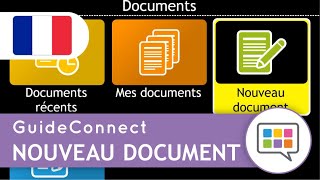 Apprendre GuideConnect: Lettres et documents – Créer un nouveau document