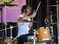 Alex Gaskarth drumming