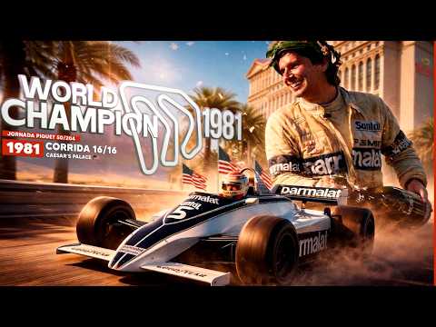 A corrida que deu o 1º título mundial a Nelson Piquet - GP de Las Vegas 1981