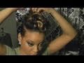 Rihanna! Styled Hair Tutorial With Blond (adding a track to short hair)