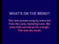 videos de Crazy Scouse Song - Wot's On The Menu?
