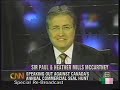 newfoundland premier and rhodes scholar danny williams debates paul and heather mills mccartney over the newfoundland seal hunt. larry king live spring 2006.
