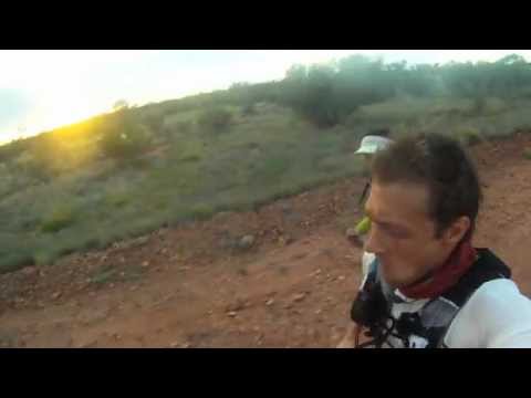Sunrise run with Chris Ord and Lisa Tamati