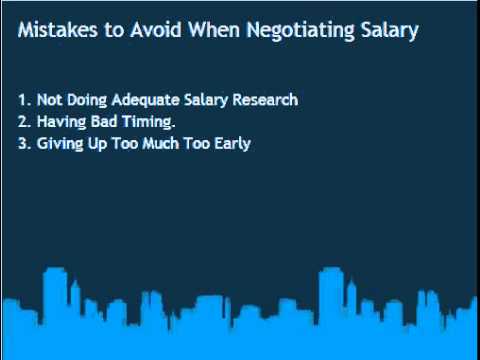 how to properly negotiate salary