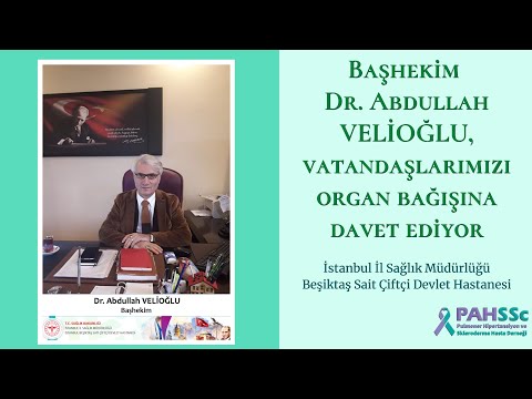 Başhekim Dr. Abdullah VELİOĞLU - Organ Bağışına Davet - 2019.10.26