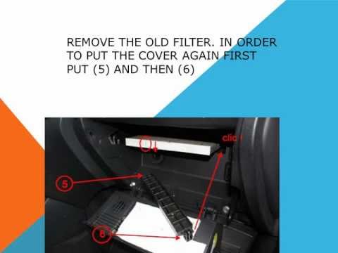 How to replace the air cabin filter   dust pollen filter on a Hyundai i30