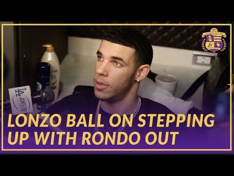 Video: Lakers Interview: Lonzo Ball on Stepping Up while Rondo Is Out With Hand Injury