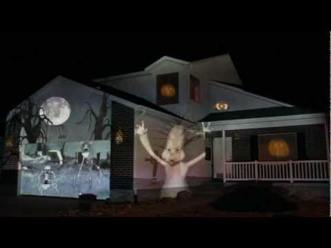 Halloween House Projection