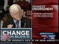 Ted Kennedy Endorses Barack Obama 2 of 2