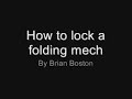 how to lock a folding mech on a razor b model or pro model scooter by brian boston for the scooter resource visual mod bible
