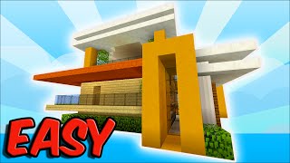 Minecraft: How To Build A Small Modern House Tutorial (Easy Survival House ) Minecraft Building