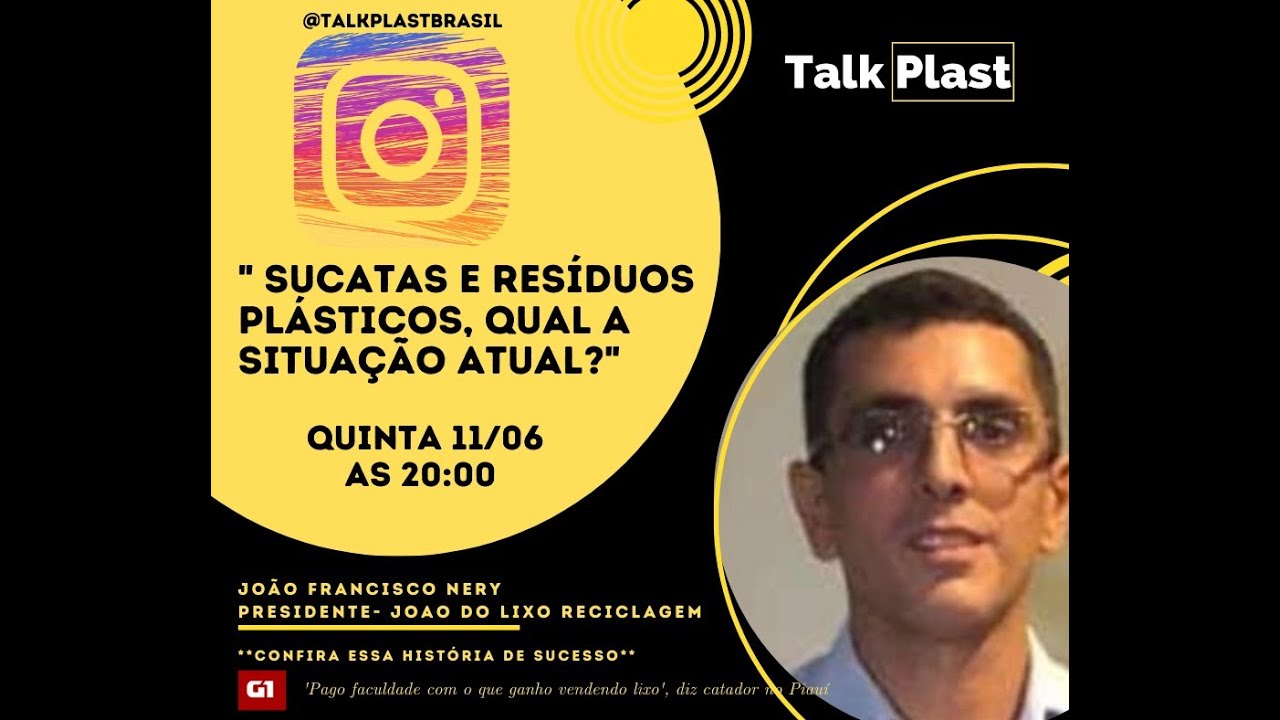 Entrevista com João do lixo falando sobre sucatas e resíduos plásticos.