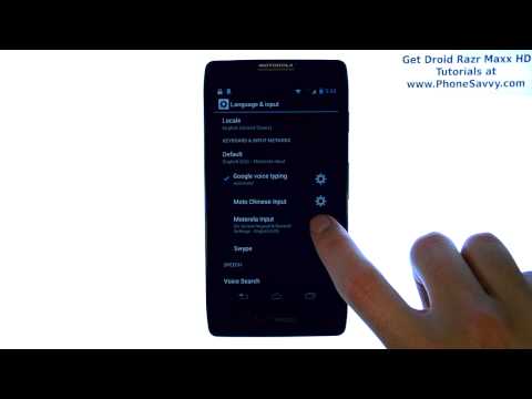 how to remove dictionary from moto g