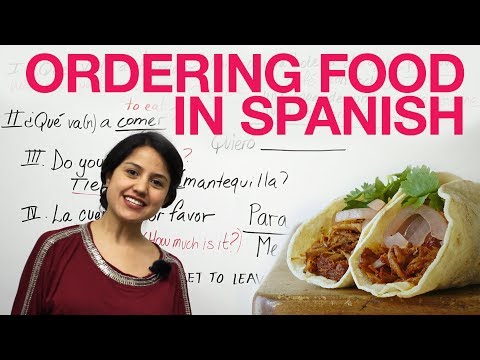 spanish - Learn to order food and drinks in Spanish. Sound as if you were born eating tacos and Coronas. Avoid making common mistakes while ordering in Spanish. Use th...