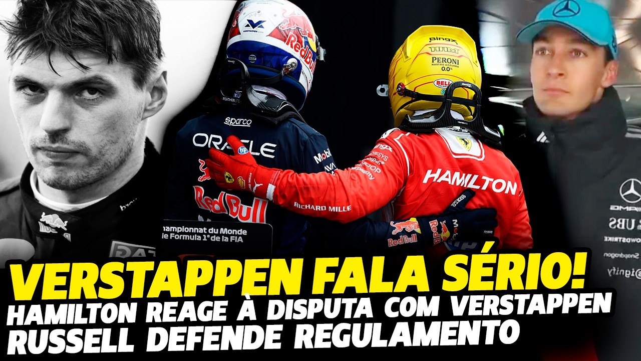 🚨AMEAÇAS DE VERSTAPPEN SÃO REAIS, HAMILTON MANDA RECADO APÓS DISPUTA E RUSSELL DEFENDE | FÓRMULA 1