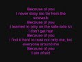 Kelly Clarkson: Because of You (lyrics)