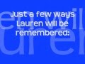 In Loving Memory; Lauren Renee Bolles