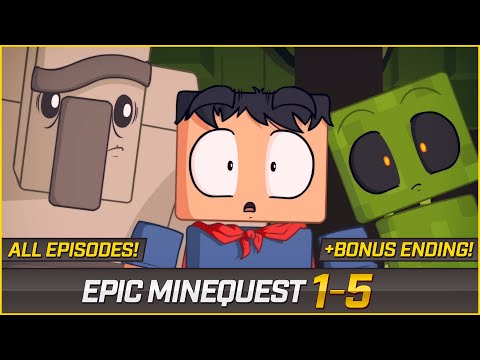 EPIC MINEQUEST (ALL EPISODES) + BONUS ENDING | Remastered Version