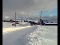 John Deere 6920 med sn�plog p� Kvarvet