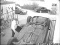 Bad Driver, Flips Car over going in open gate FUNNY