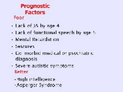 Autism – Prognostic Factors