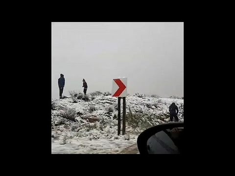 Wetterumschwung: Schneetreiben in Südafrika
