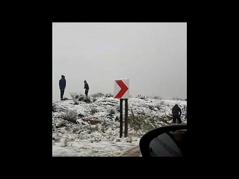 Wetterumschwung: Schneetreiben in Sdafrika