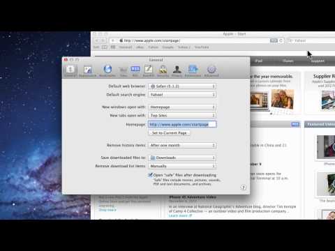 how to change homepage