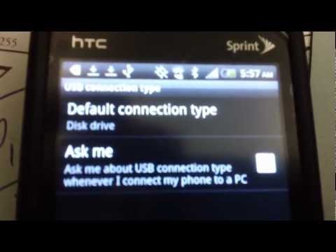 how to connect htc snap to pc