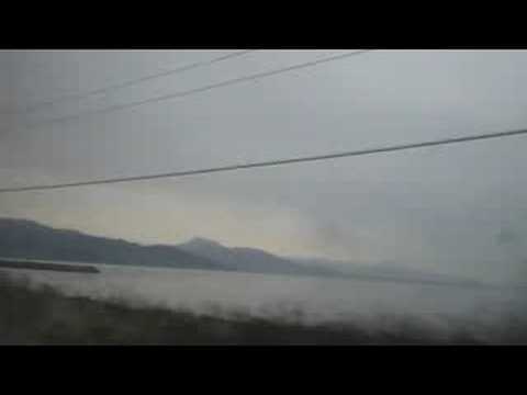 室蘭本線  苫小牧 方面 特急スーパー北斗1號車風景  大岸 通