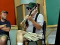 dwight diller at a fiddle workshop, 2007 west virginia state folk festival in glenville, wv